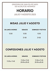 Horario verano 2023